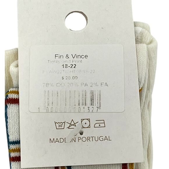 Fin & Vince NWT Tights Sand Print 18–22 | Organic Cotton Blend. Made in Portugal - Picture 3 of 3
